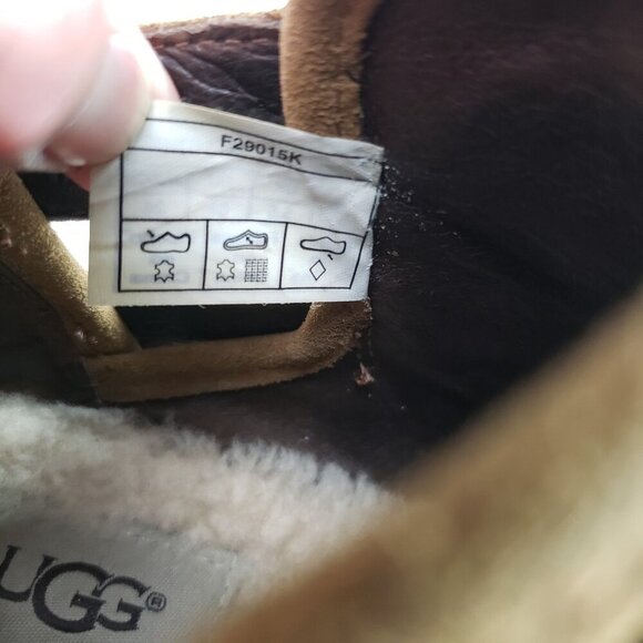 Ugg Patsy Ankle Boot Womens 7 Chesnut Suede Shearling Lined Boho Moto Buckle Zip - Picture 5 of 15